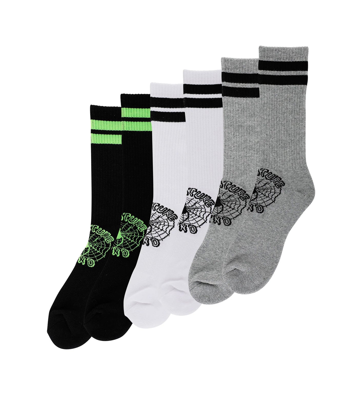 Web (3 pack), Black/White/Heather Grey
