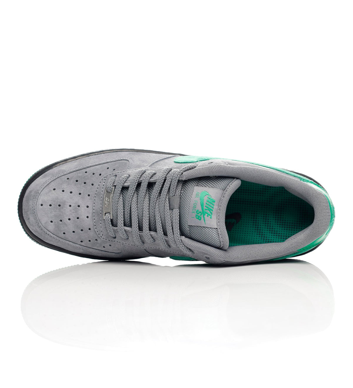 SB Air Force 1, Cool Grey/Court Green/Black