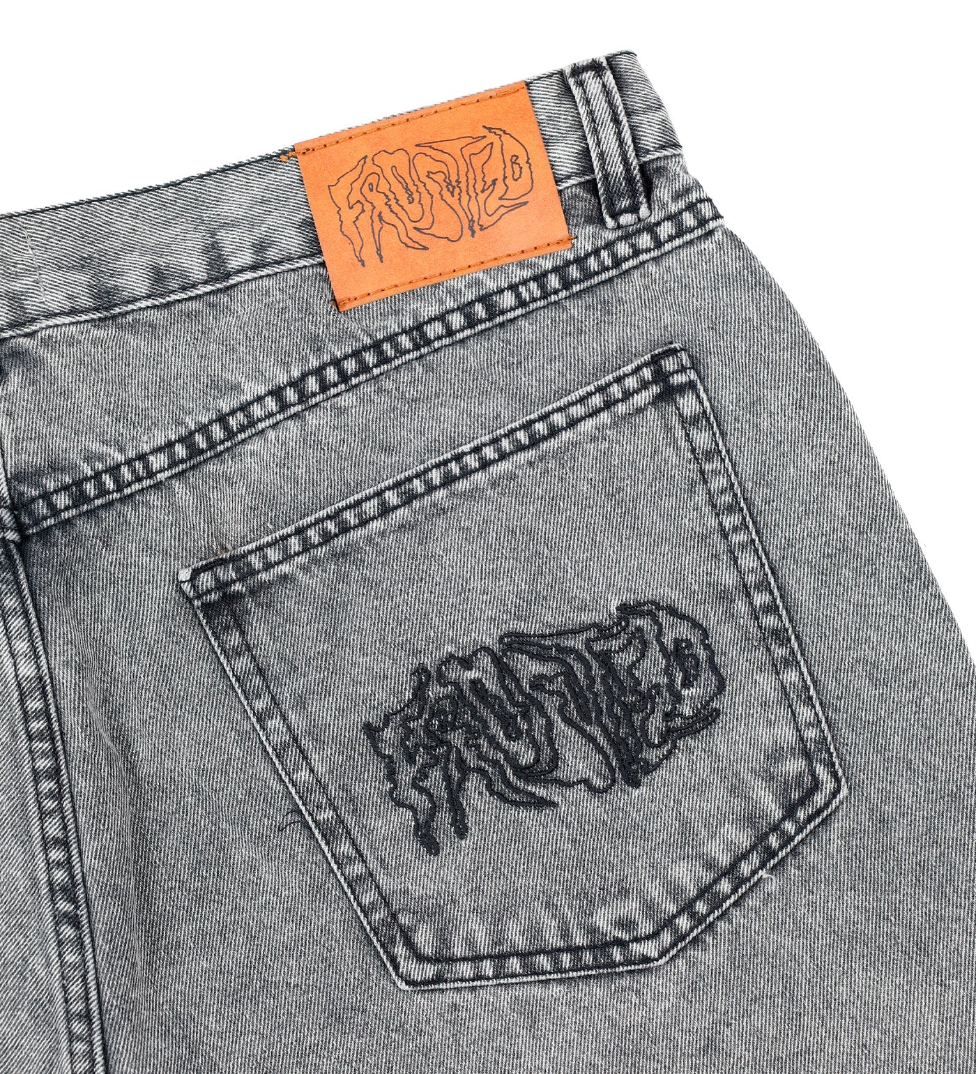 Wavy Jort, Acid Grey