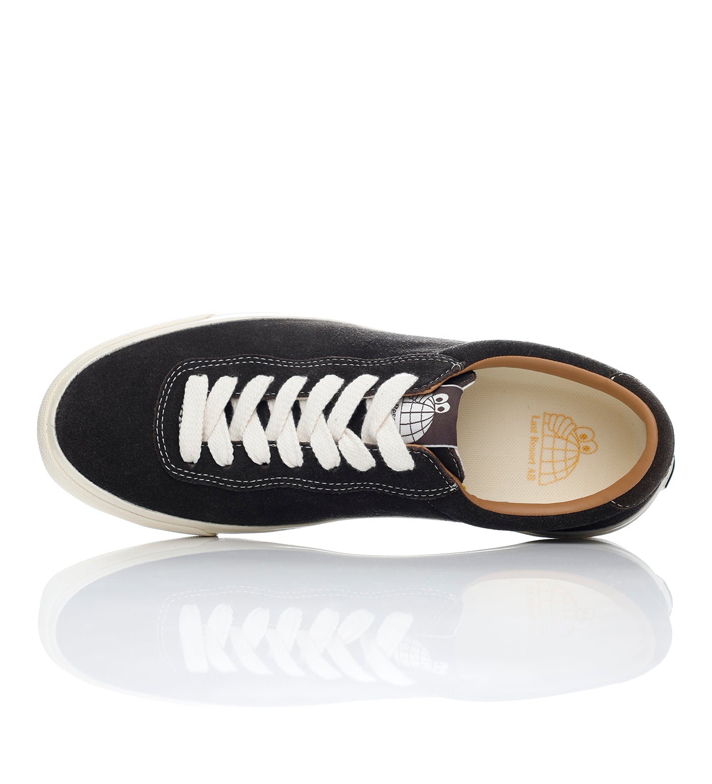 VM001 Lo Suede, Coffee Bean/White
