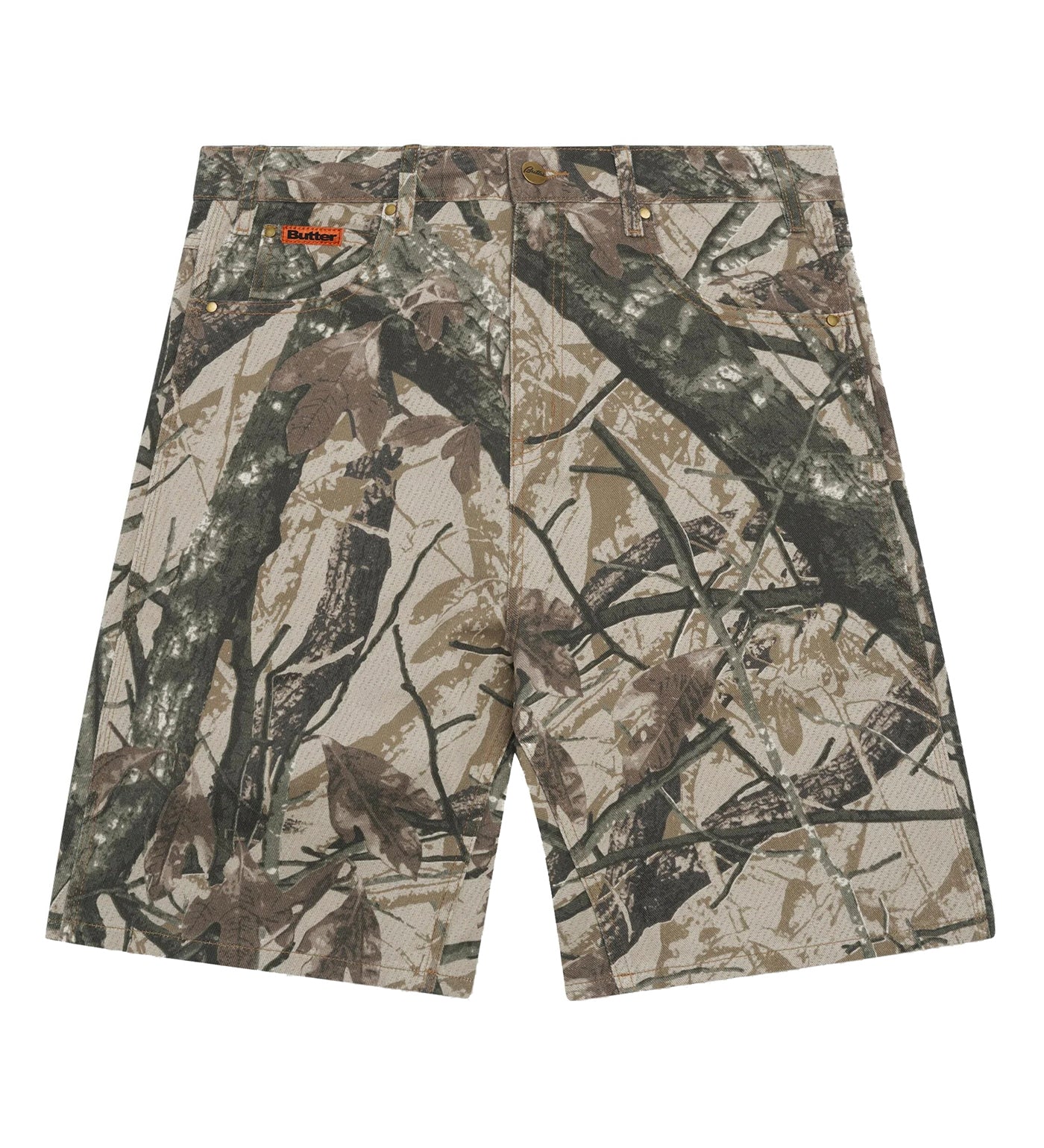 Foliage Camo Shorts, Tan