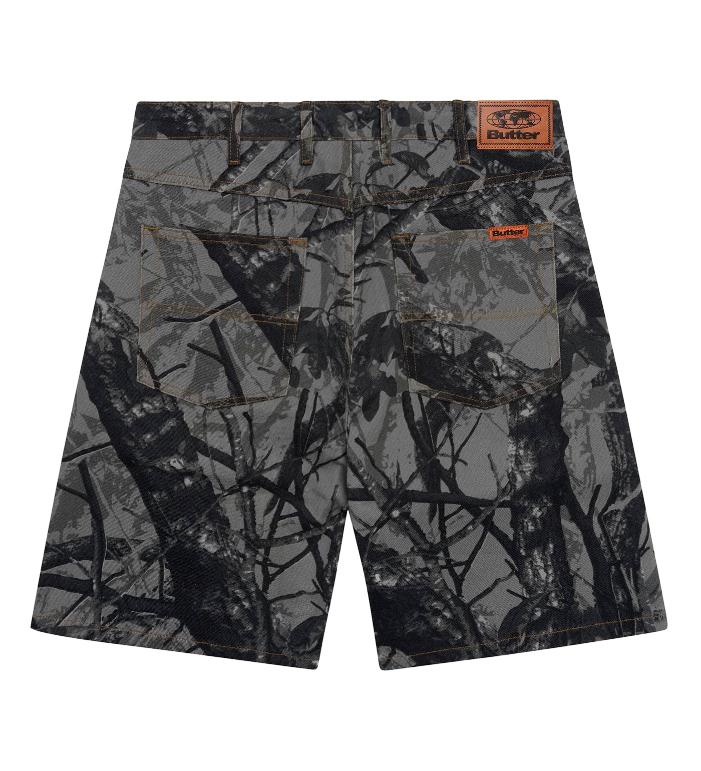 Foliage Camo Shorts, Black