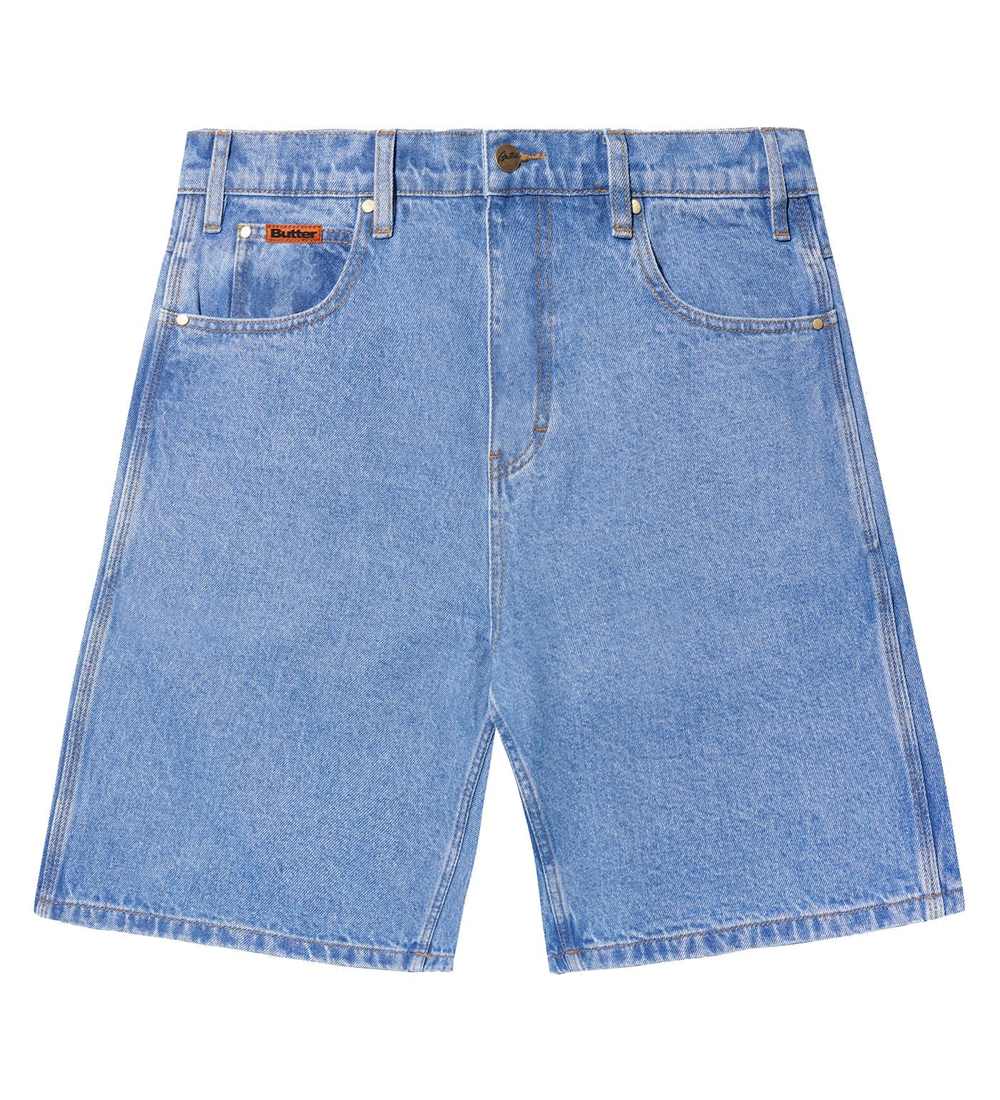Baggy Shorts, Washed Indigo