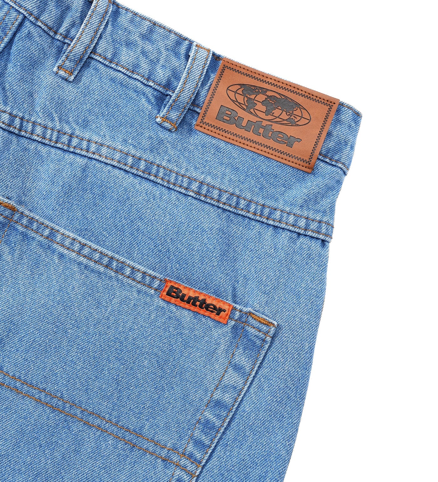 Baggy Shorts, Washed Indigo