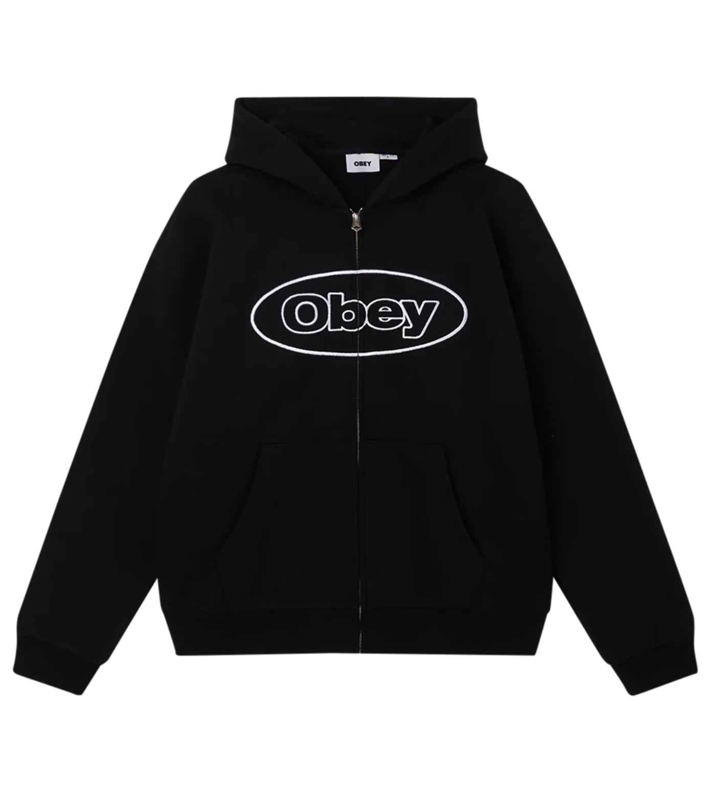 Oval Zip (Heavyweight), Black