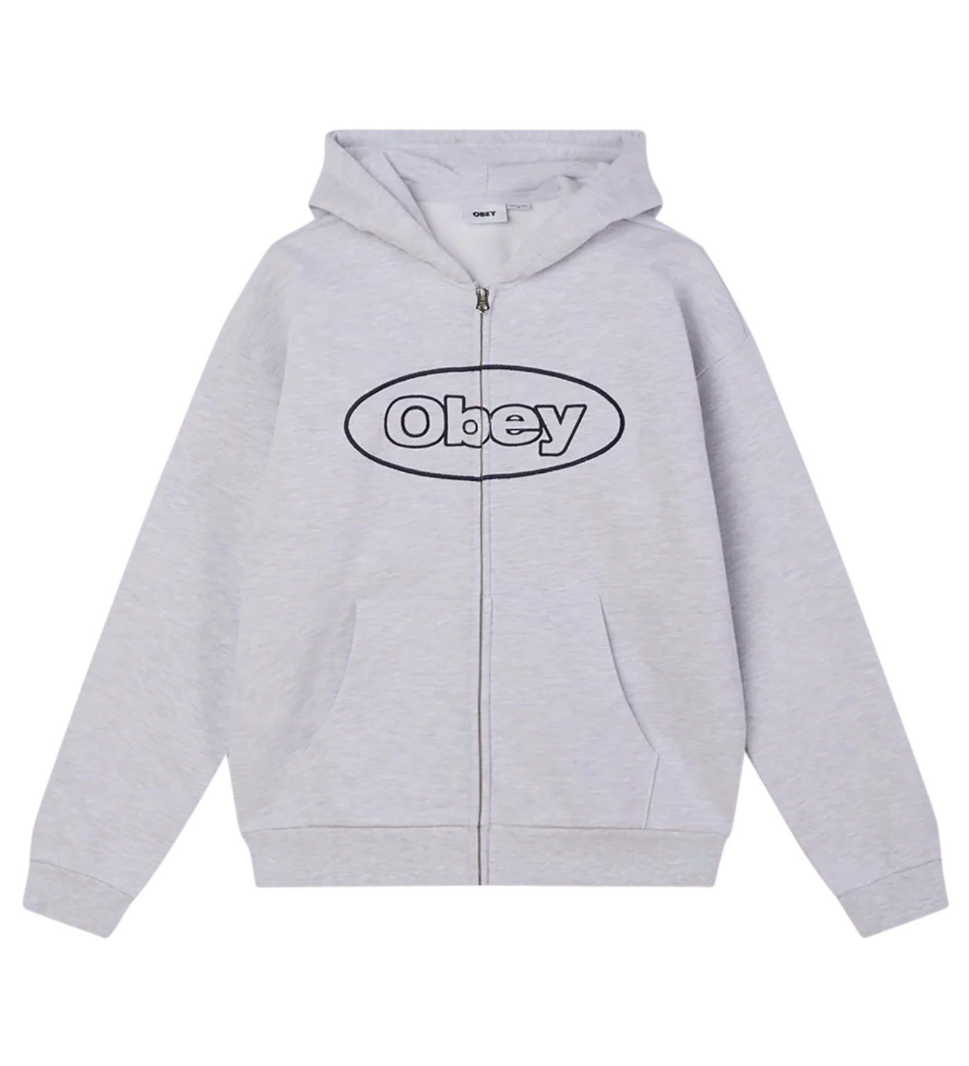 Oval Zip (Heavyweight), Ash Grey