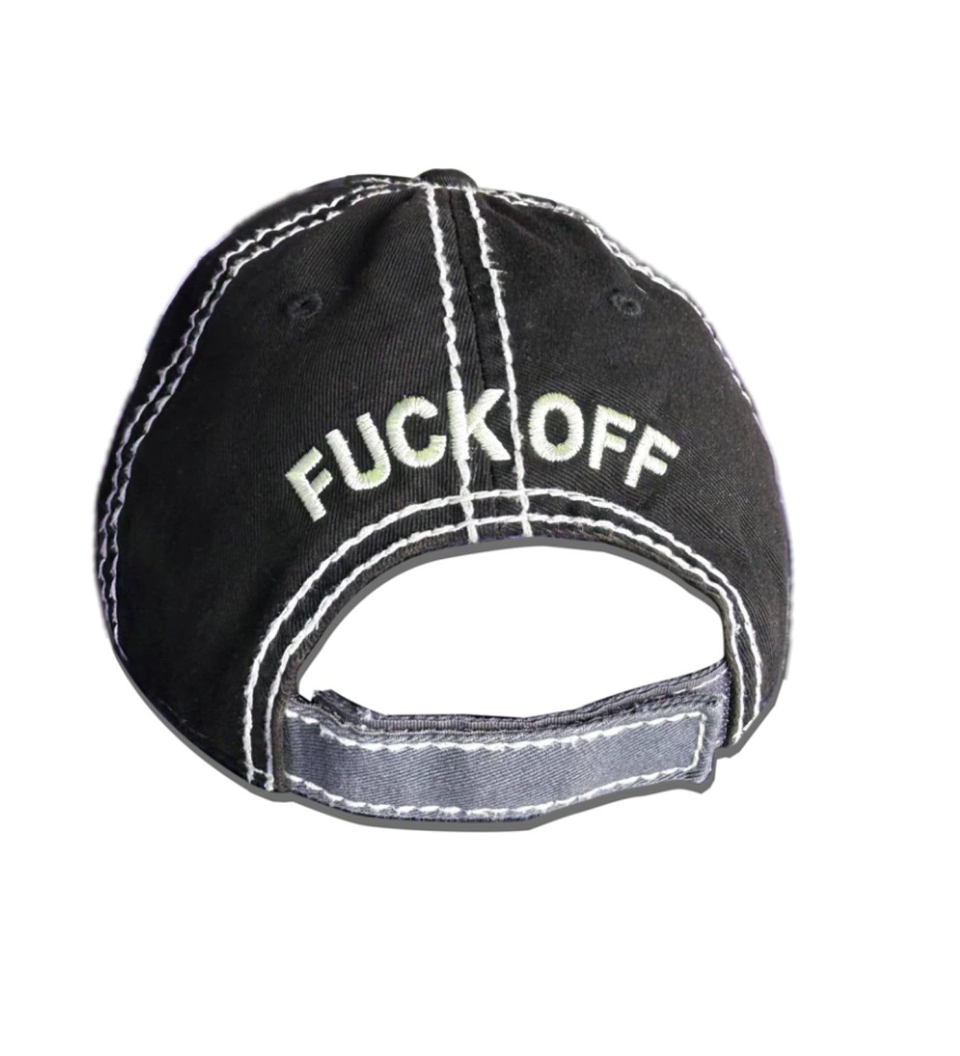 Fuck Off (Premium Distressed), Black/Grey/Red