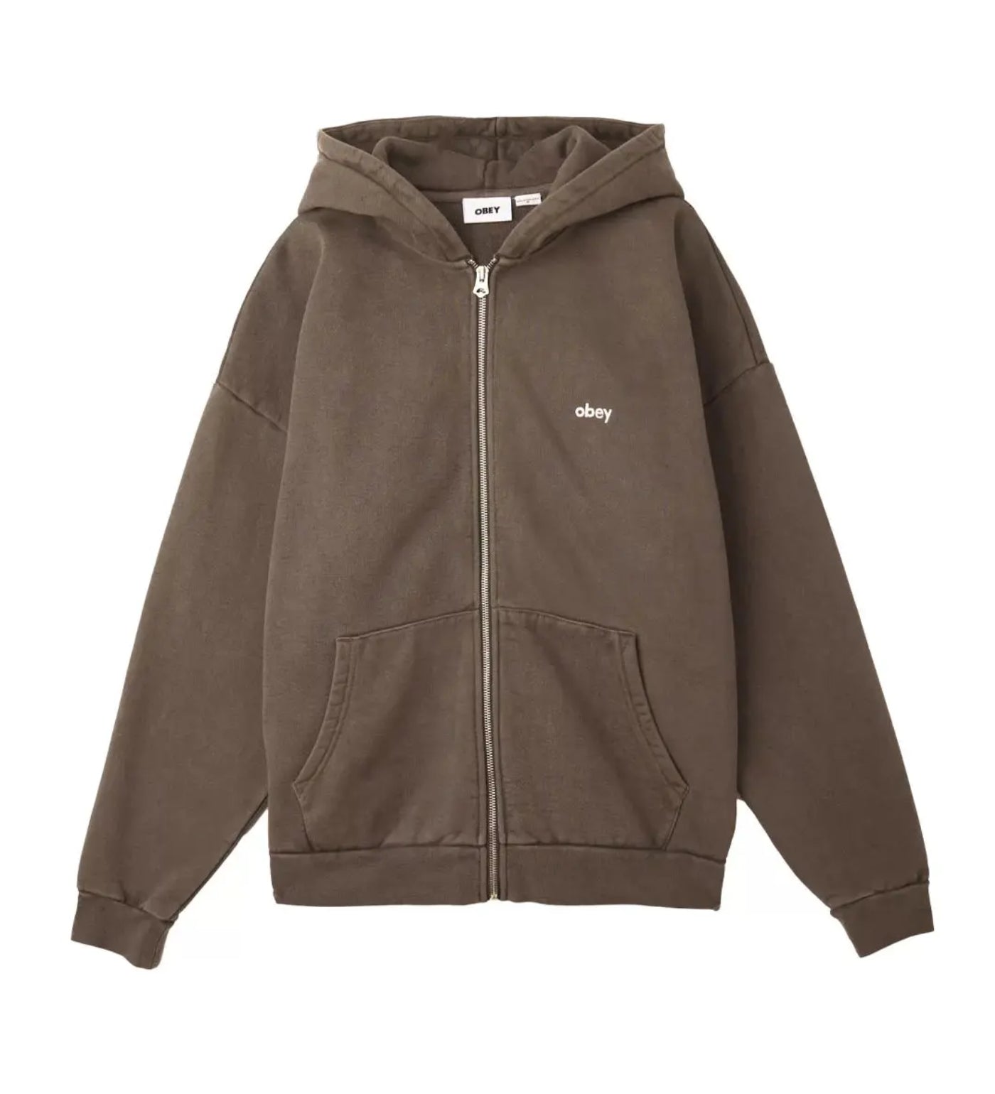 Lowercase Pigment Zip, Java Brown