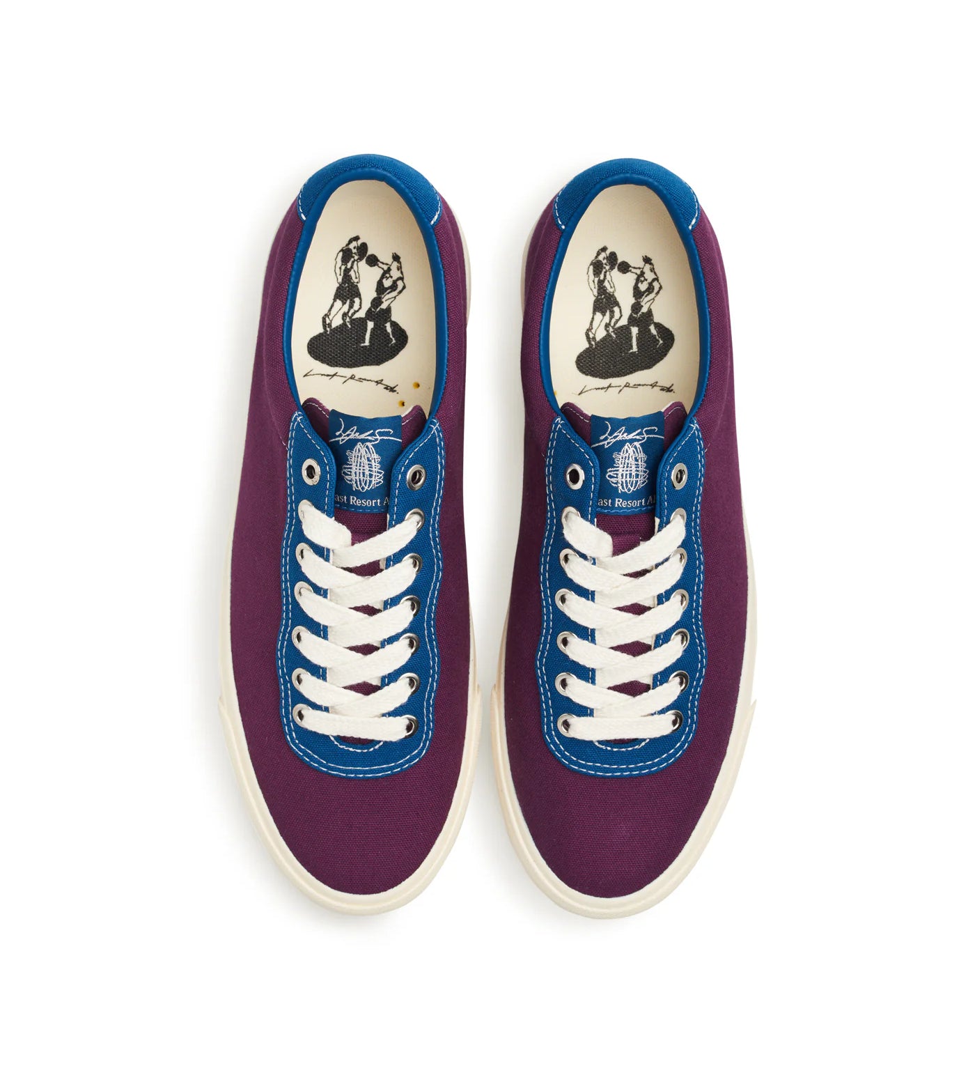 VM001 Lo Canvas, Plum/Dirty Blue