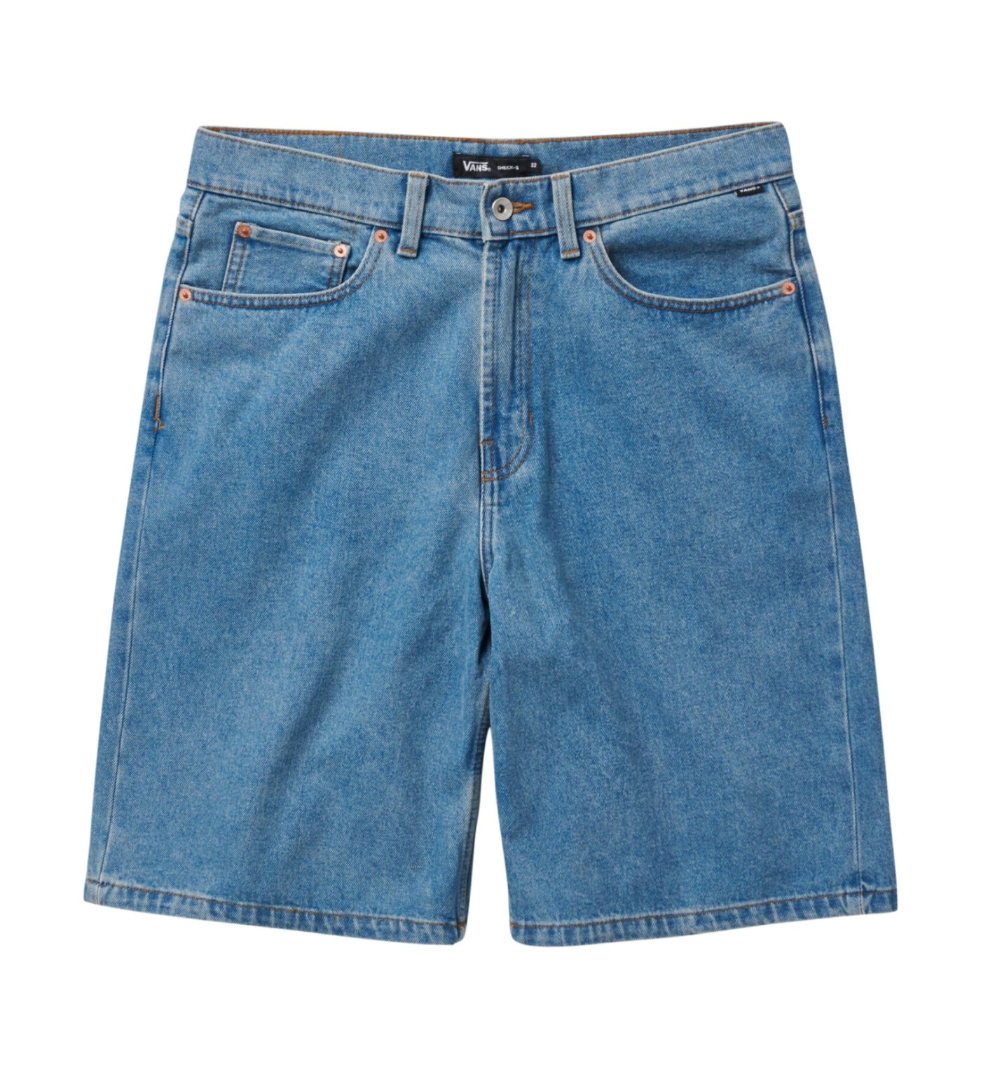 Check-5 Baggy Jort, Stonewash/Blue