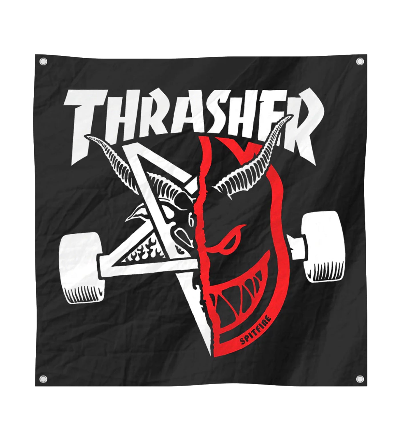 x Spitfire - Thrash & Burn (Banner), Black