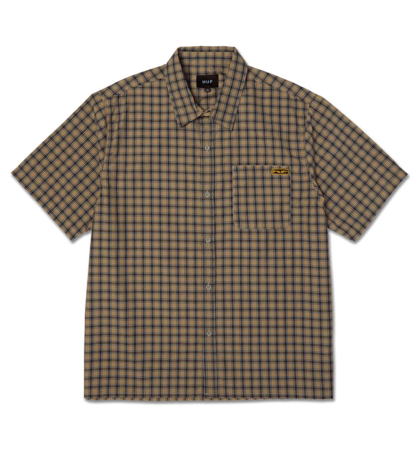 Stretch Micro Plaid, Clay