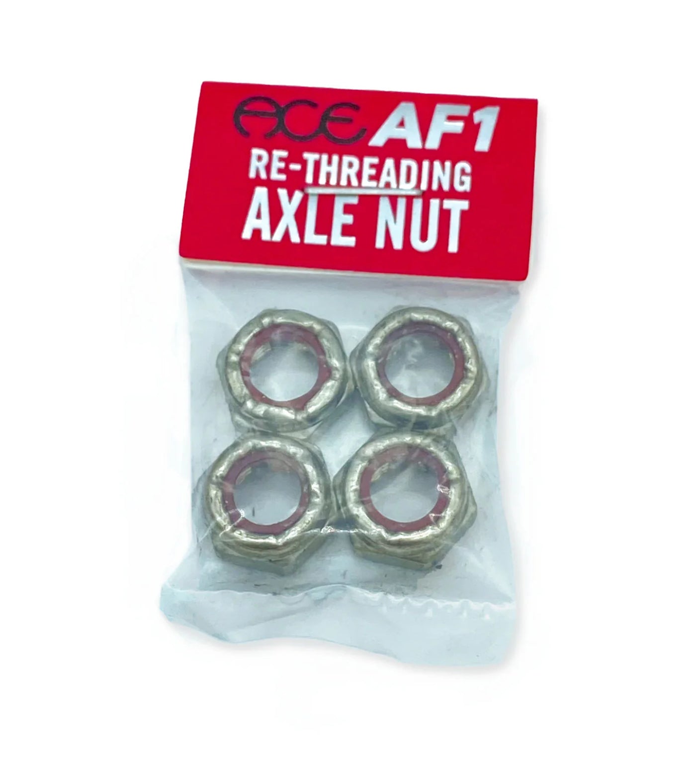 Re-Threading Axle Nuts (4 pack), Silver