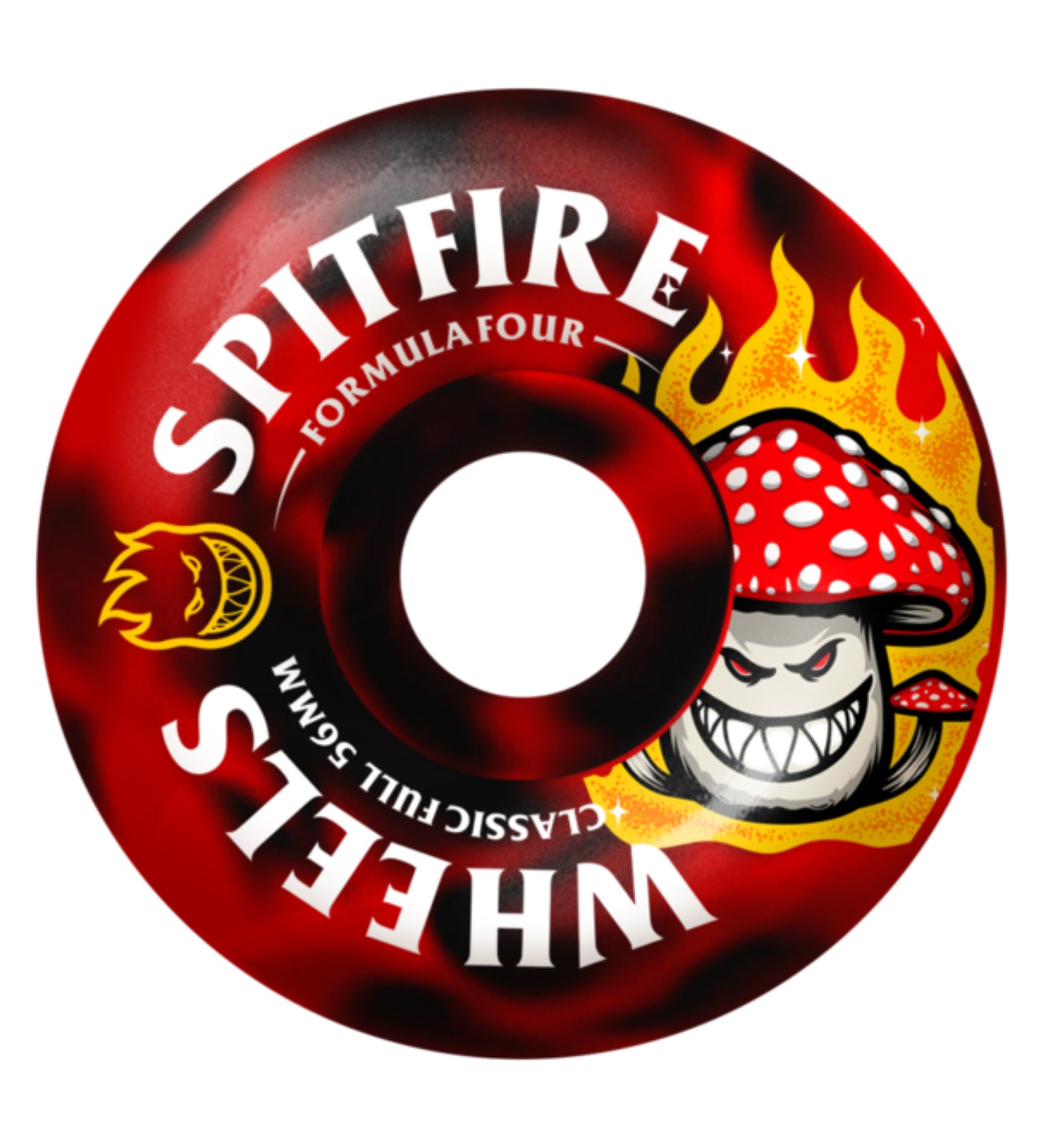 F4 Shroom Bighead Classic Full 99a, Black/Red Swirl