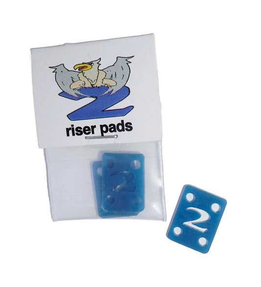 x 2 Riser Pads, Blue