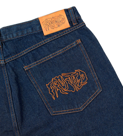 Wavy Jort, Selvedge Blue
