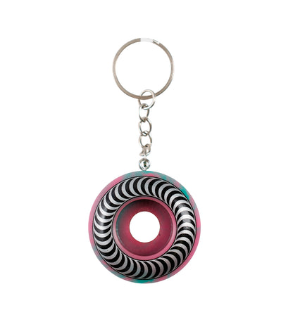 Classic Wheel Key, Pink/Turquoise Swirl