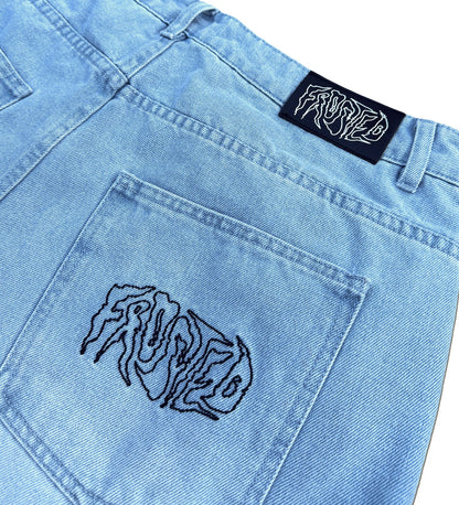 Wavy Jorts, Sunfaded Blue