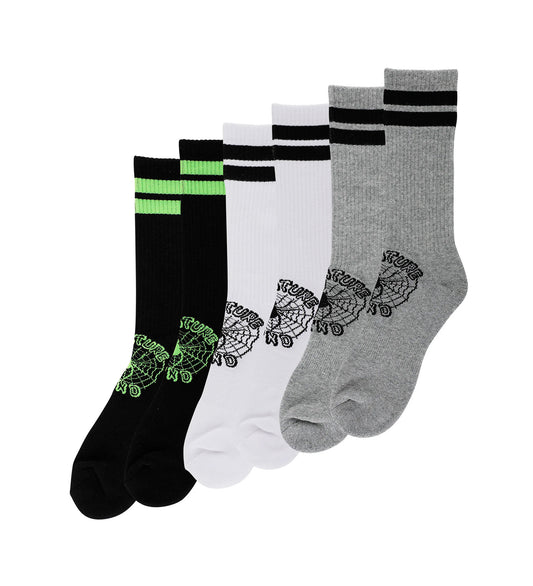 Web (3 pack), Black/White/Heather Grey
