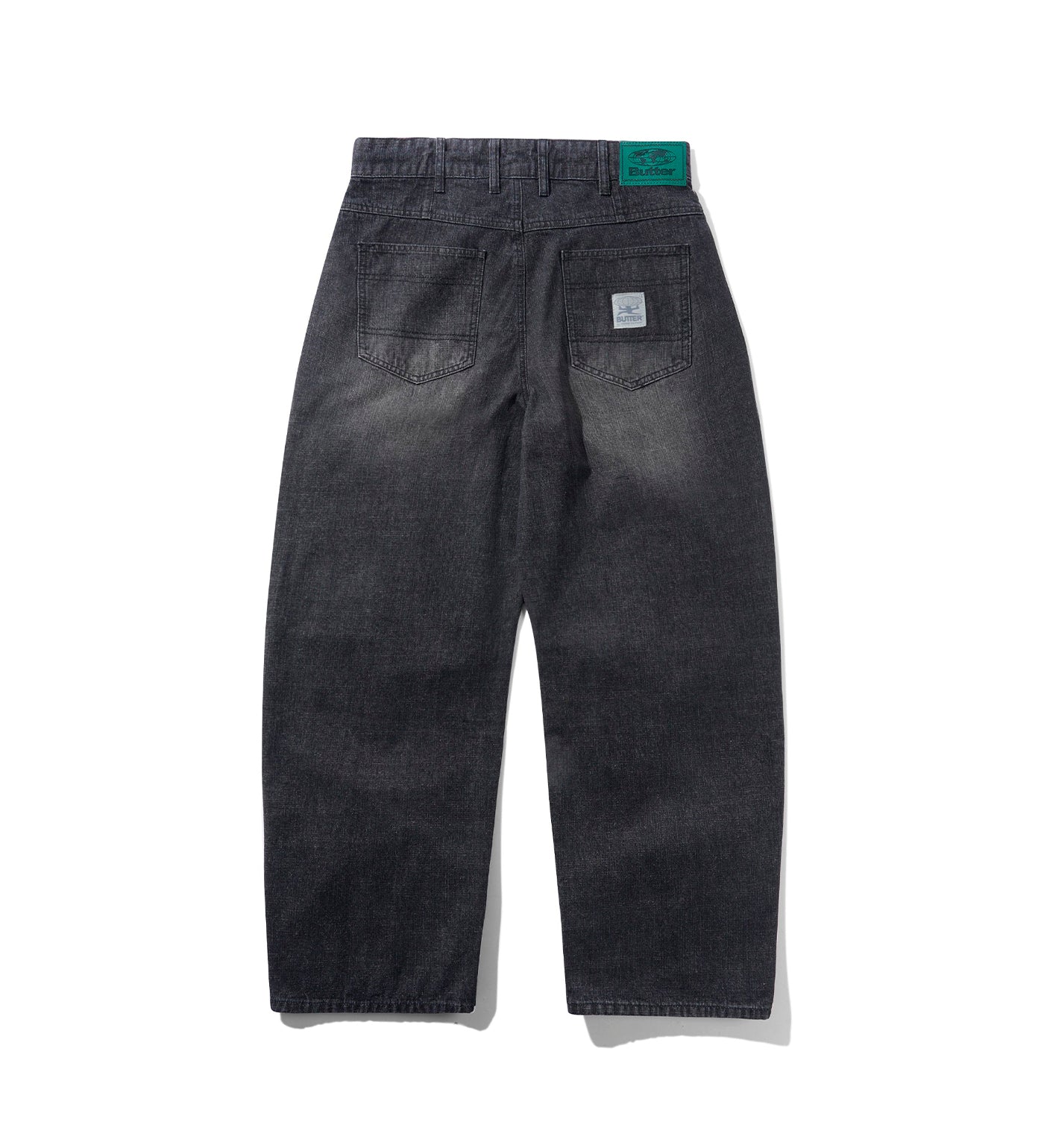 Wide Cut, Streaky Black Wash