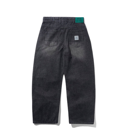 Wide Cut, Streaky Black Wash