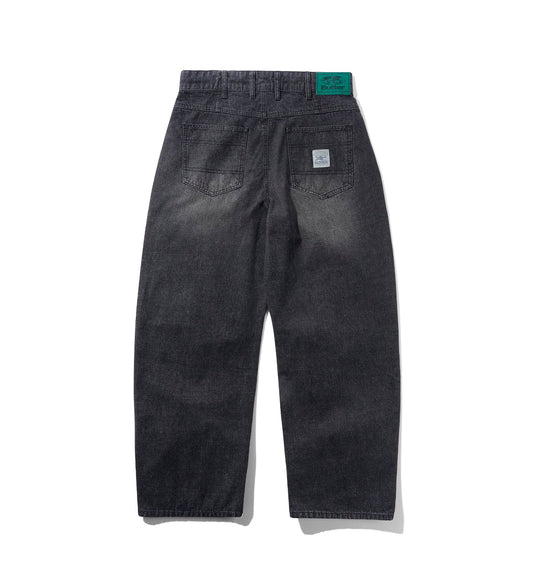 Wide Cut, Streaky Black Wash