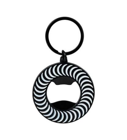 Classic Swirl Bottle Opener, Black/White