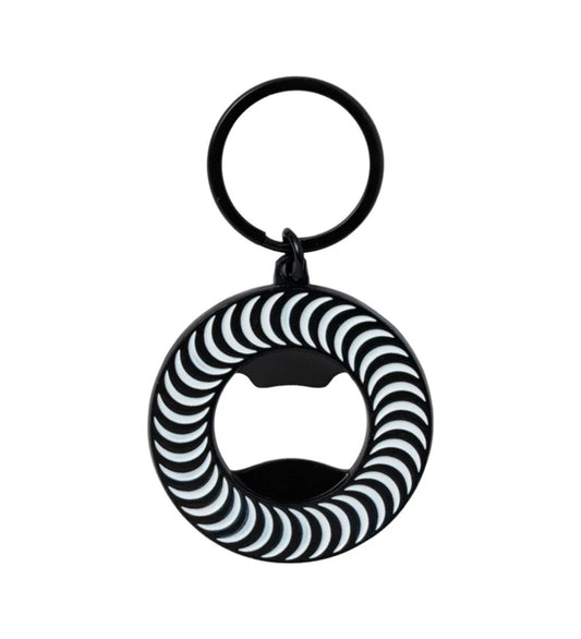 Classic Swirl Bottle Opener, Black/White