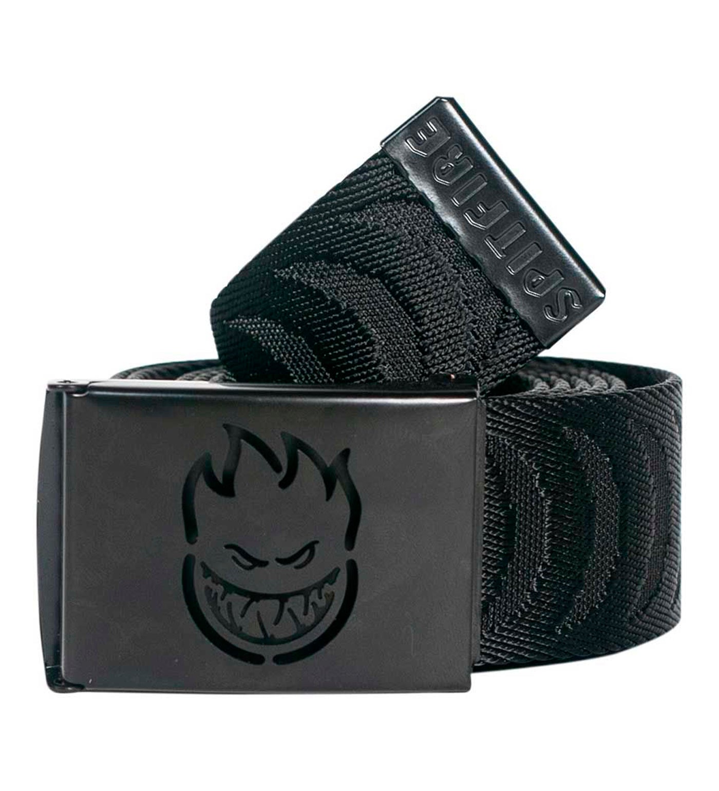 Bighead Cut-Out Crescent Jacquard Web, Black/Black