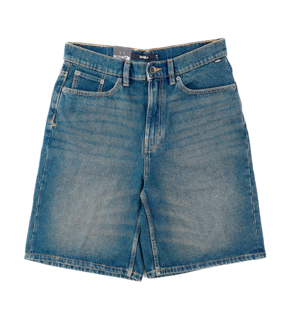 Check-5 Baggy Jort, Dirty Medium Indigo