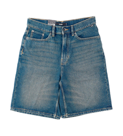 Check-5 Baggy Jort, Dirty Medium Indigo