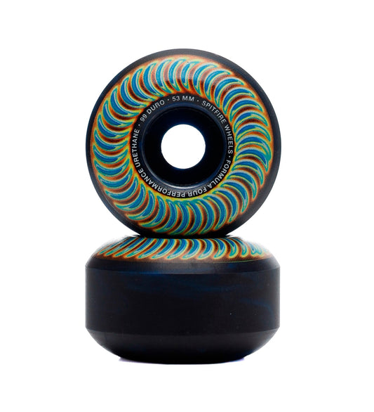 F4 Radioactive Classic 99a, Black/Blue Swirl