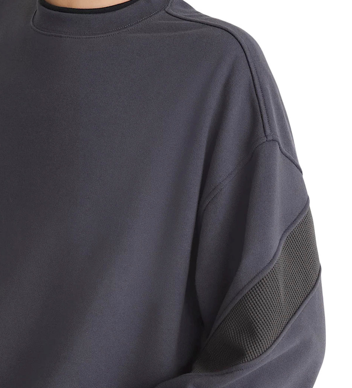 Retro Sport Crew, Charcoal Grey