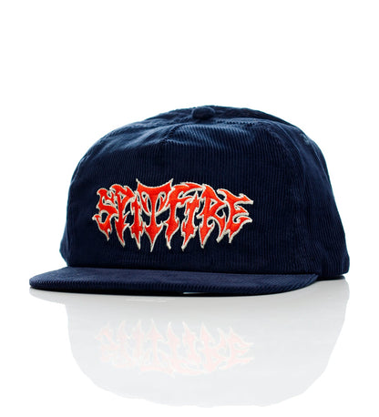 Demon Script, Navy/Red