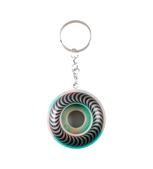 Classic Wheel Key, Hot Pink/Mint Swirl
