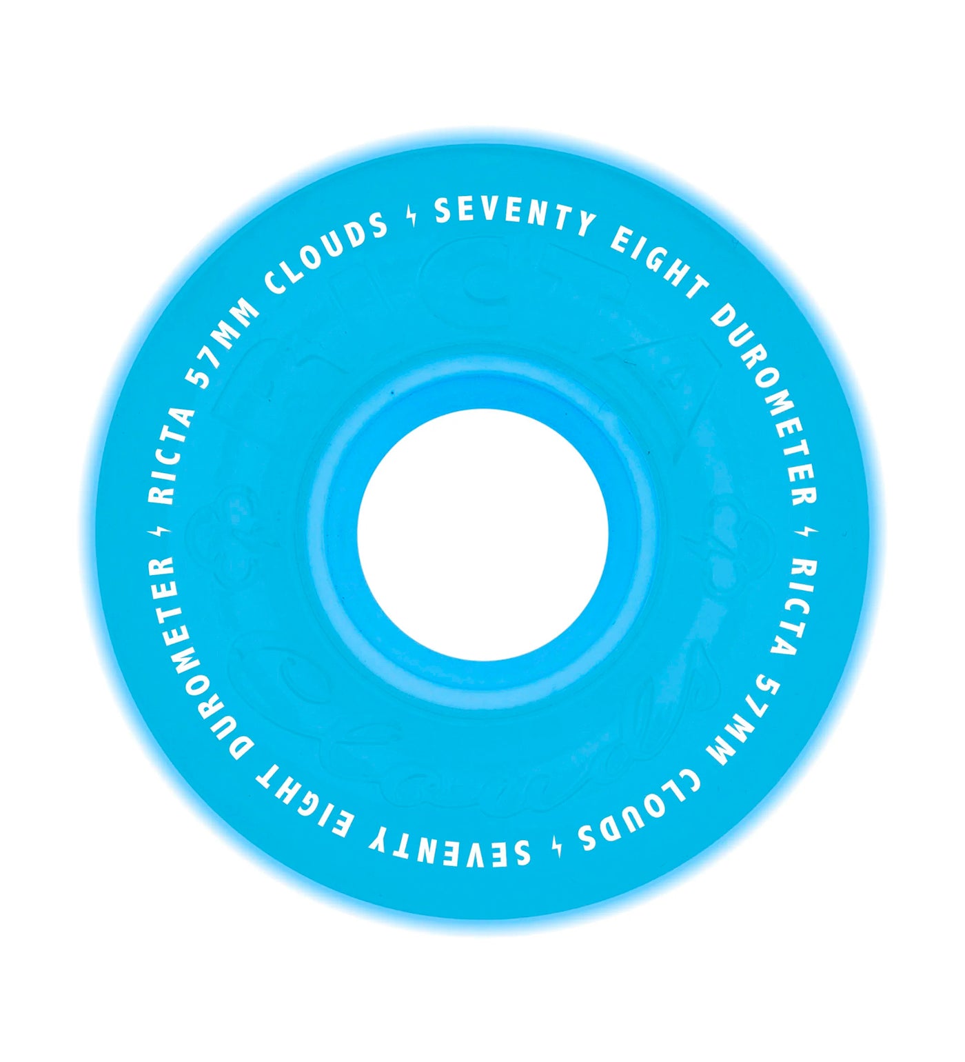 Clouds 78a, Transparent Aqua Glow in The Dark