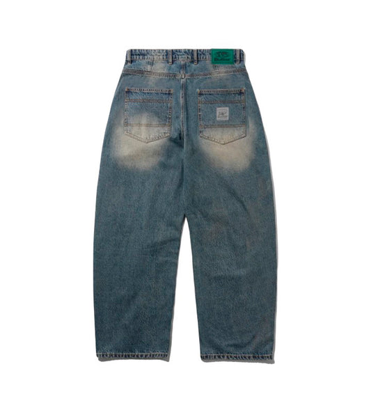 Wide Cut, Dirty Wash Indigo