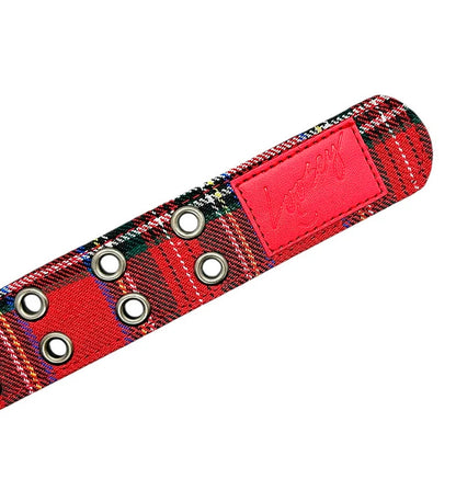 Plaid Red (Grommet Hole), Red