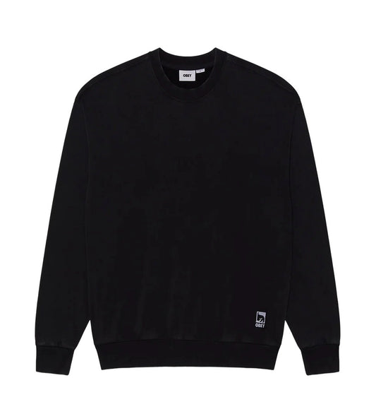 Post Crewneck, Dusty Black Limo