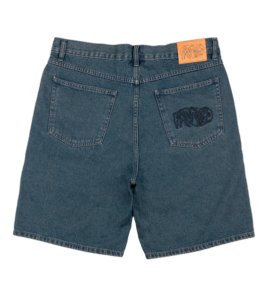 Wavy Jort, Indigo Blue