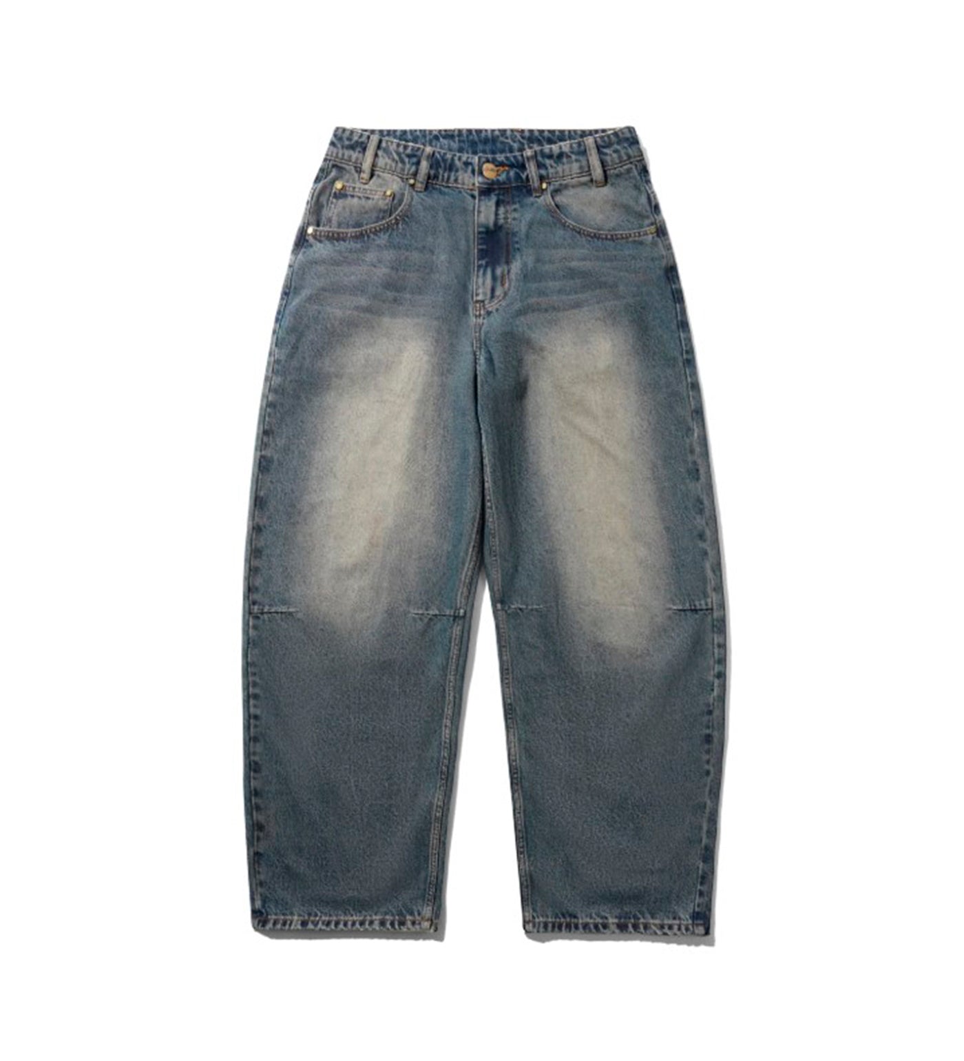 Wide Cut, Dirty Wash Indigo