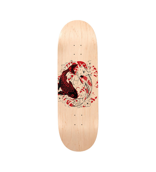 Koi Fish, Natural Woodstain