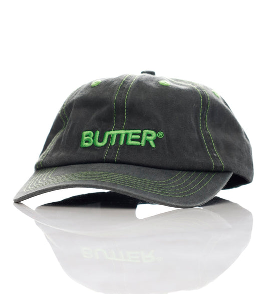 Rounded, Washed Black/Green
