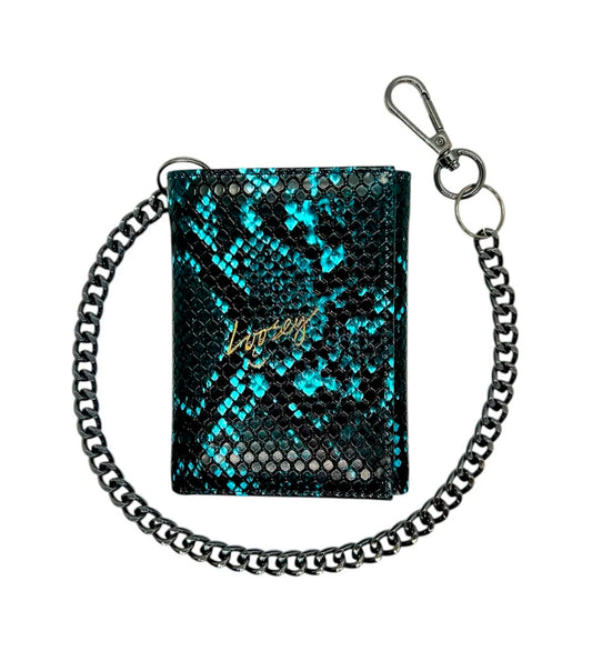 Chain Gang Snakeskin, Blue