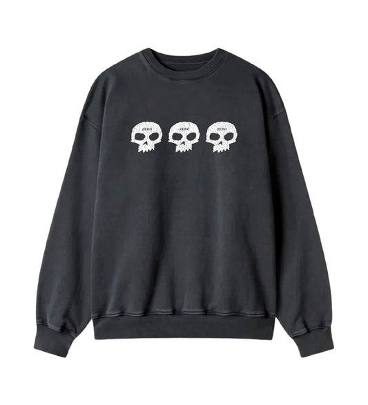 3 Skull Crew (Vintage Premium Print), Black/White