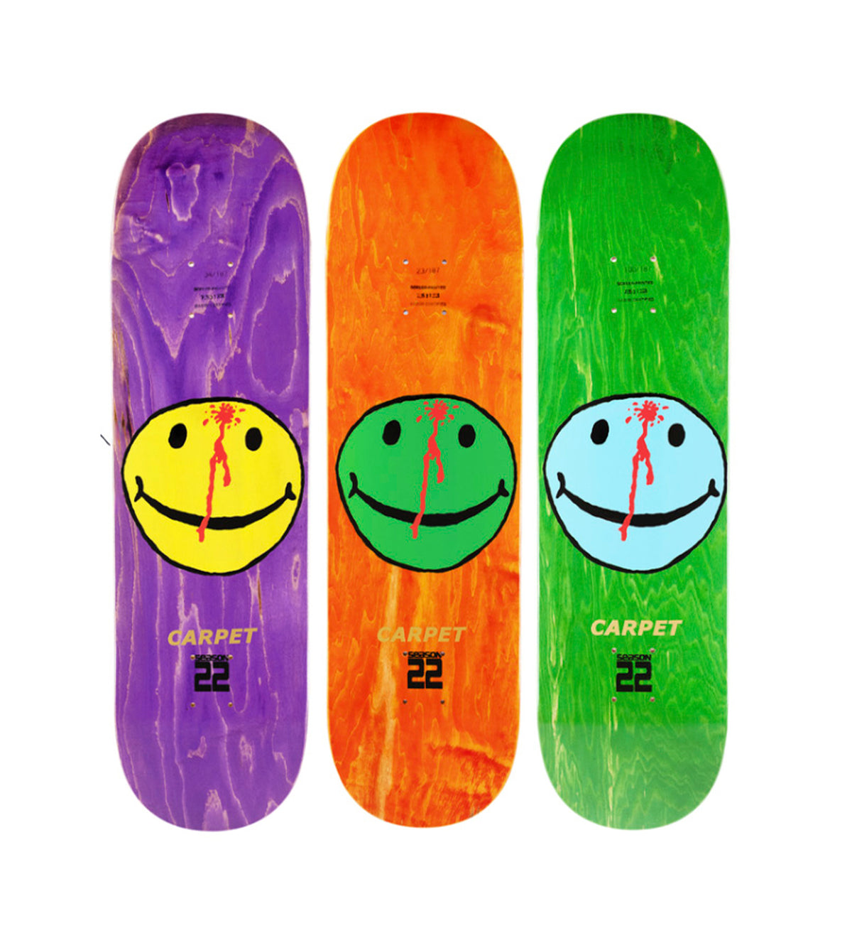 x Dinosaur Jr. - Smiley, Various Woodstains