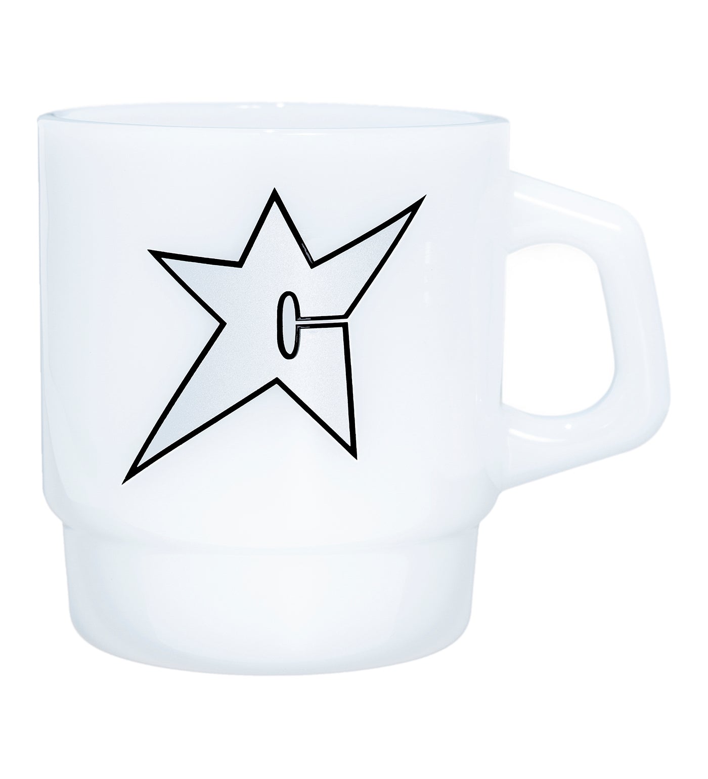 C-Star (Milk Mug), White/Slver