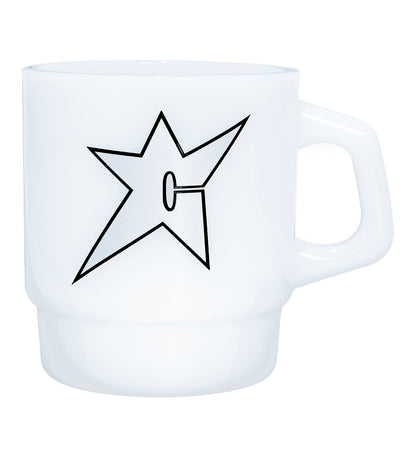C-Star (Milk Mug), White/Slver
