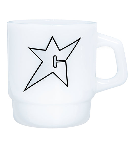 C-Star (Milk Mug), White/Slver