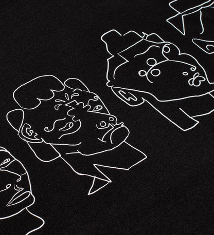 8 Heads (Contrast), Black/White